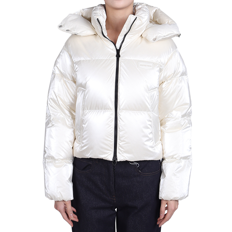 듀베티카 22Fw 여성 디아데마 후드 패딩 크림 Diadema Vddj02026K0001 Crs]